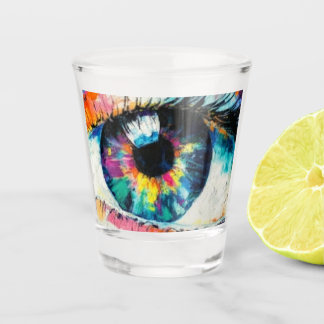 Psychedelic Eye Shot Glass Glas