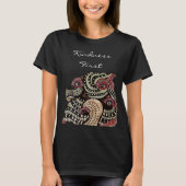 Psychedelic Eye Tentacles Abstract Art T-shirt (Voorkant)