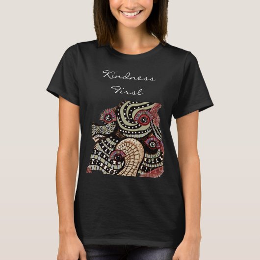 Psychedelic Eye Tentacles Abstract Art T-shirt (Voorkant)