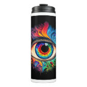 Psychedelic Eye Thermal Tumbler Thermosbeker (Voorkant)