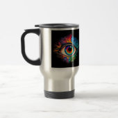 Psychedelic Eye Travel/Commuter Mok, 15 oz Reisbeker (Links)