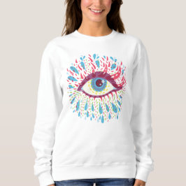 Psychedelic Eye Trippy Hippie Trui