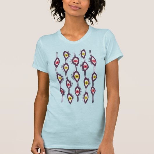 Psychedelic Eyes Trippy Hippie Colorful T-shirt (Voorkant)
