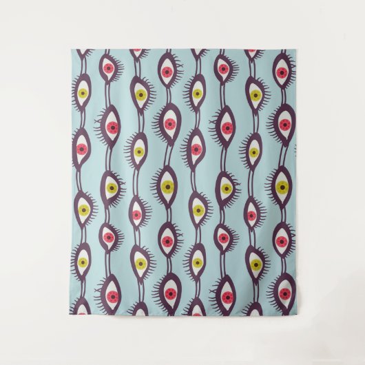 Psychedelic Eyes Weird Mystics Wandkleed (Voorkant)