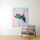 Psychedelic Fairy Tale Dragon Breading Fire Wandkleed (In situ)