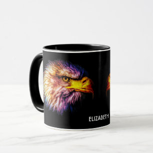 Psychedelic Fantasy Exotic Fractal Vivid Eagle Mok