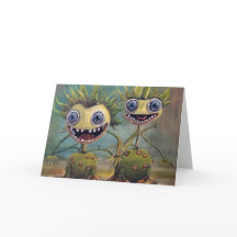 Psychedelic Fantasy Gevouwen Wenskaart