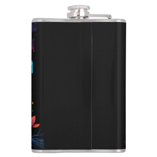 Psychedelic Fantasy Hippy Uil Heupfles (Achterkant)