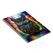 Psychedelic Fantasy Hippy Uil Notitieboek (Rechterzijde)