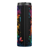 Psychedelic Fantasy Hippy Uil Thermosbeker (Achterkant)