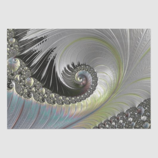 Psychedelic Fantasy Pearl Spiral Tissuepapier (Voorkant)