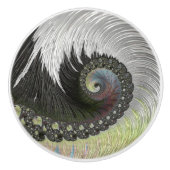 Psychedelic Fantasy Spiral Keramische Knop (Voorkant)