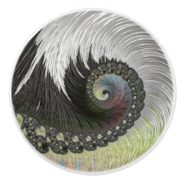 Psychedelic Fantasy Spiral Keramische Knop