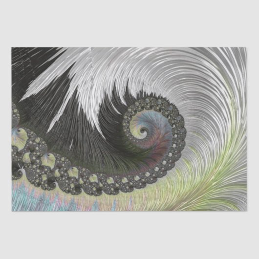 Psychedelic Fantasy Spiral Tissue Paper Tissuepapier (Voorkant)