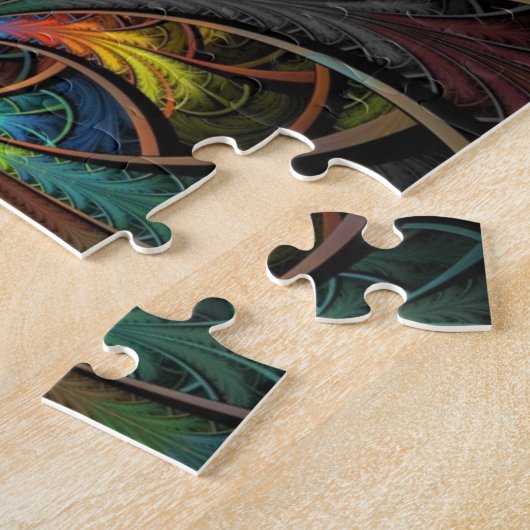 Psychedelic Feathers Legpuzzel (Zijkant)