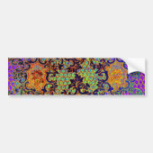  Psychedelic Fine Wallpaper Floral Pattern Bumpersticker (Voorkant)