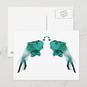 Psychedelic Fish Blue Briefkaart (Voorkant / Achterkant)