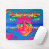 Psychedelic Fish Mouse Mat Muismat (Met muis)