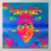 Psychedelic Fish Poster (Voorkant)