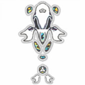 Psychedelic Fish Sticker (Voorkant)