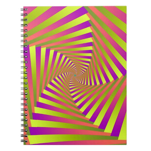 Psychedelic Five Arm Spiral Notitieboek (Voorkant)