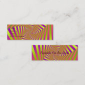 Psychedelic Five Arm Spiral Visitekaartje (Voorkant / Achterkant)