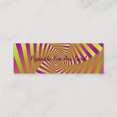 Psychedelic Five Arm Spiral Visitekaartje (Achterkant)