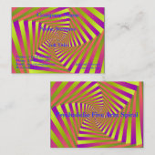 Psychedelic Five Arm Spiral Visitekaartje (Voorkant / Achterkant)