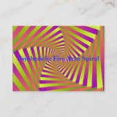 Psychedelic Five Arm Spiral Visitekaartje (Achterkant)