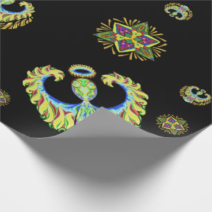 Psychedelic Flash ~ Kerstmis ~ inpakpapier