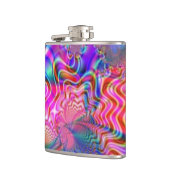 Psychedelic Flask van Groovy Timz - Gifts - Trends Heupfles (Links)