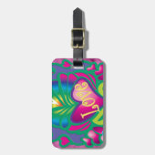 Psychedelic Floral Heart Bagagelabel (Voorkant verticaal)