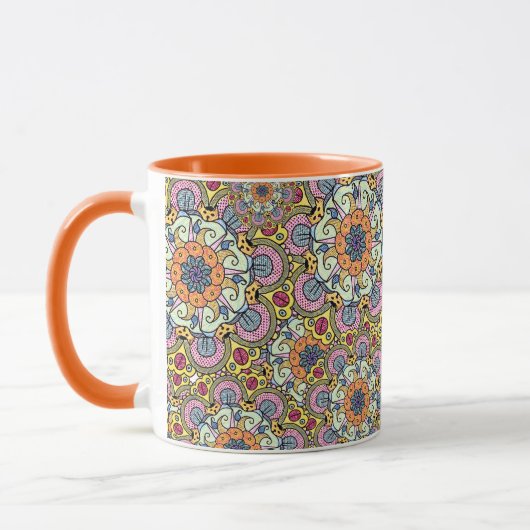 Psychedelic Floral Mandala Mok (Links)