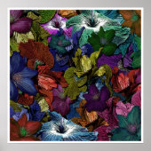 Psychedelic Floral Poster (Voorkant)