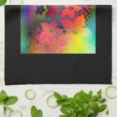 Psychedelic Floral Theedoek (Gevouwen)