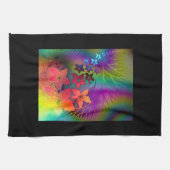 Psychedelic Floral Theedoek (Horizontaal)