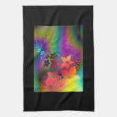 Psychedelic Floral Theedoek (Verticaal)