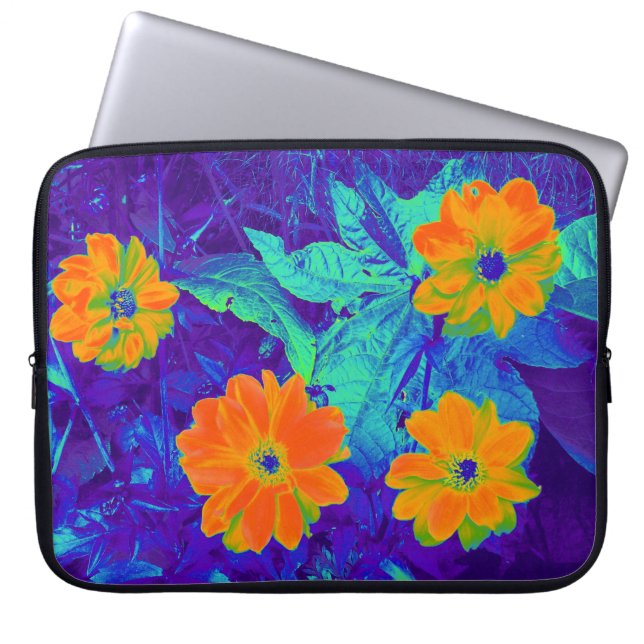 Psychedelic Flower Bed 02 Laptop Sleeve (Voorkant)