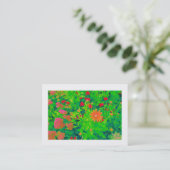 Psychedelic Flower Bed (Borded) Visitekaartje (Staand voorkant)