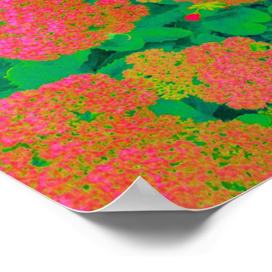 Psychedelic Flower Bed Poster (Hoek)