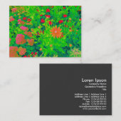 Psychedelic Flower Bed Visitekaartje (Voorkant / Achterkant)