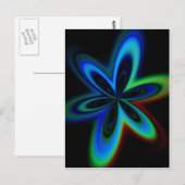 Psychedelic Flower Briefkaart (Voorkant / Achterkant)