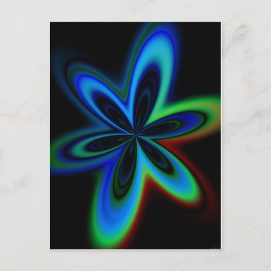 Psychedelic Flower Briefkaart (Voorkant)