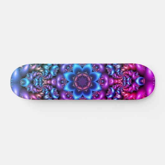 psychedelic flower mandala skateboard (Horizontaal)