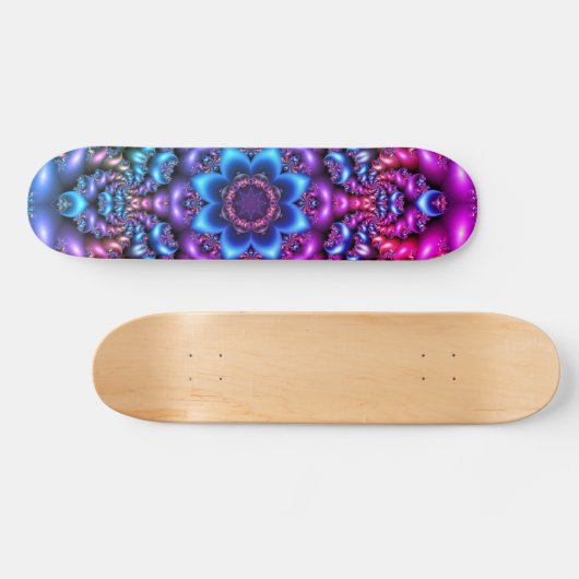 psychedelic flower mandala skateboard (Horizontaal)