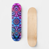 psychedelic flower mandala skateboard (Voorkant)