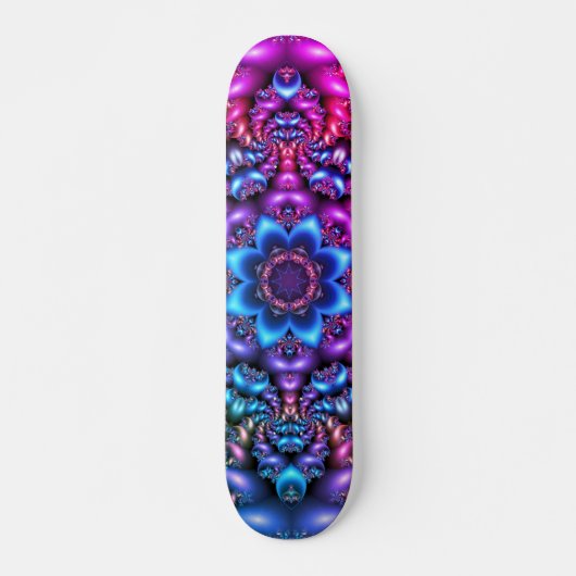 psychedelic flower mandala skateboard (Voorkant)