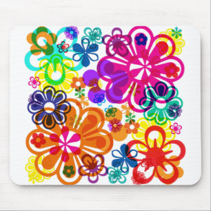 Psychedelic Flower MousePad Muismat