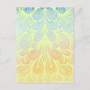 Psychedelic Flower Petals Briefkaart
