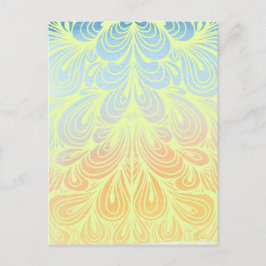 Psychedelic Flower Petals Briefkaart